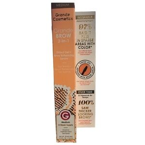 NWB Grande Cosmetics GrandeBROW 2-in-1‎ Tinted Brow Gel + Brow Enhancing Serum